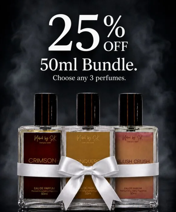 Buy Any 3 x 50ml Perfumes & Save More – Get 25% Off + Free Delivery