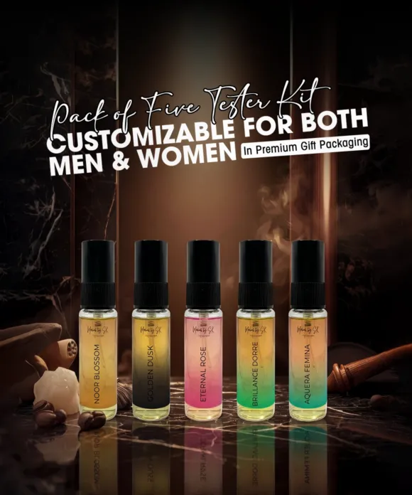Customizable Perfume Tester Set ( Pack of 5 )